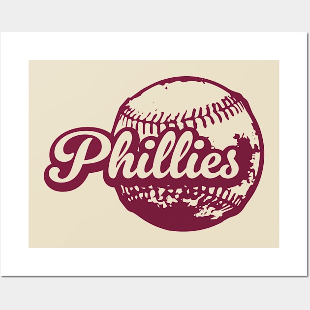 Phillies Baseball Wall Art by Throwzack